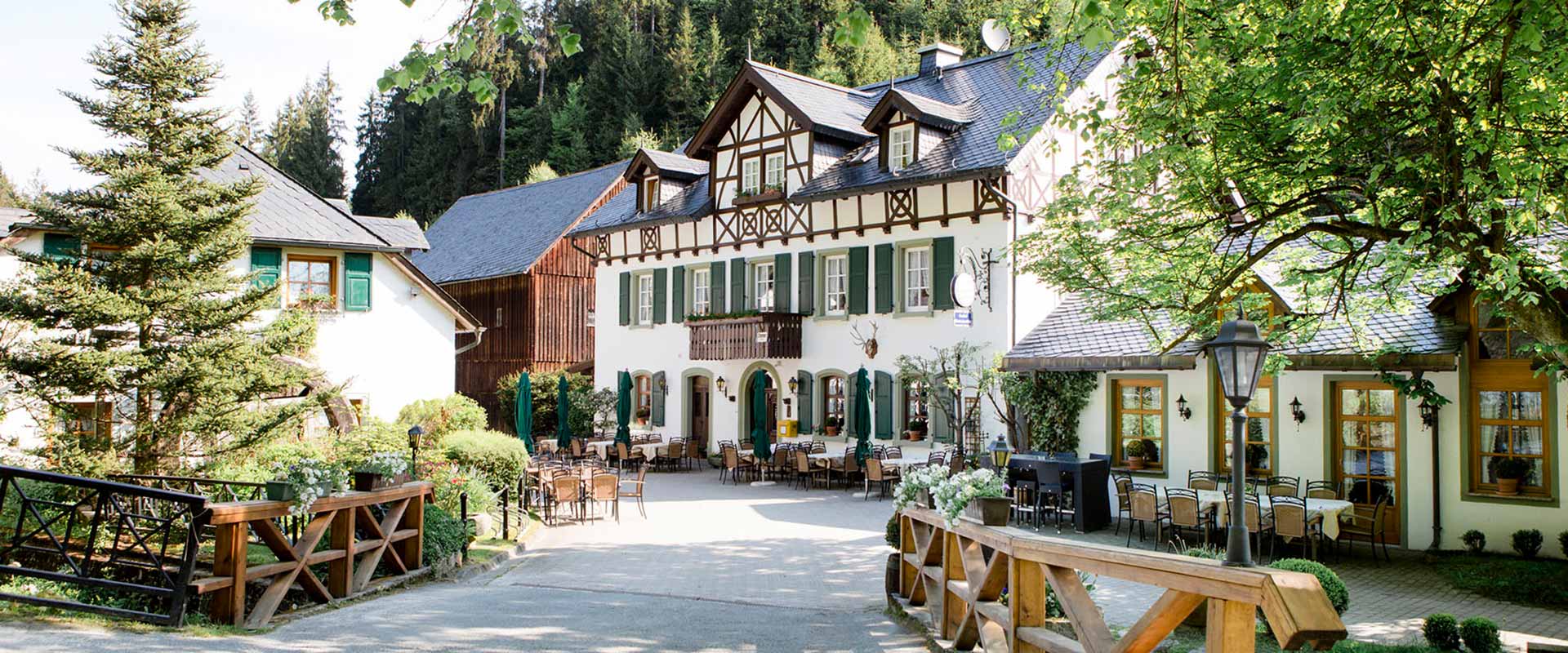 Romantisches Gasthaus Bischofsmühle im Naturpark Frankenwald